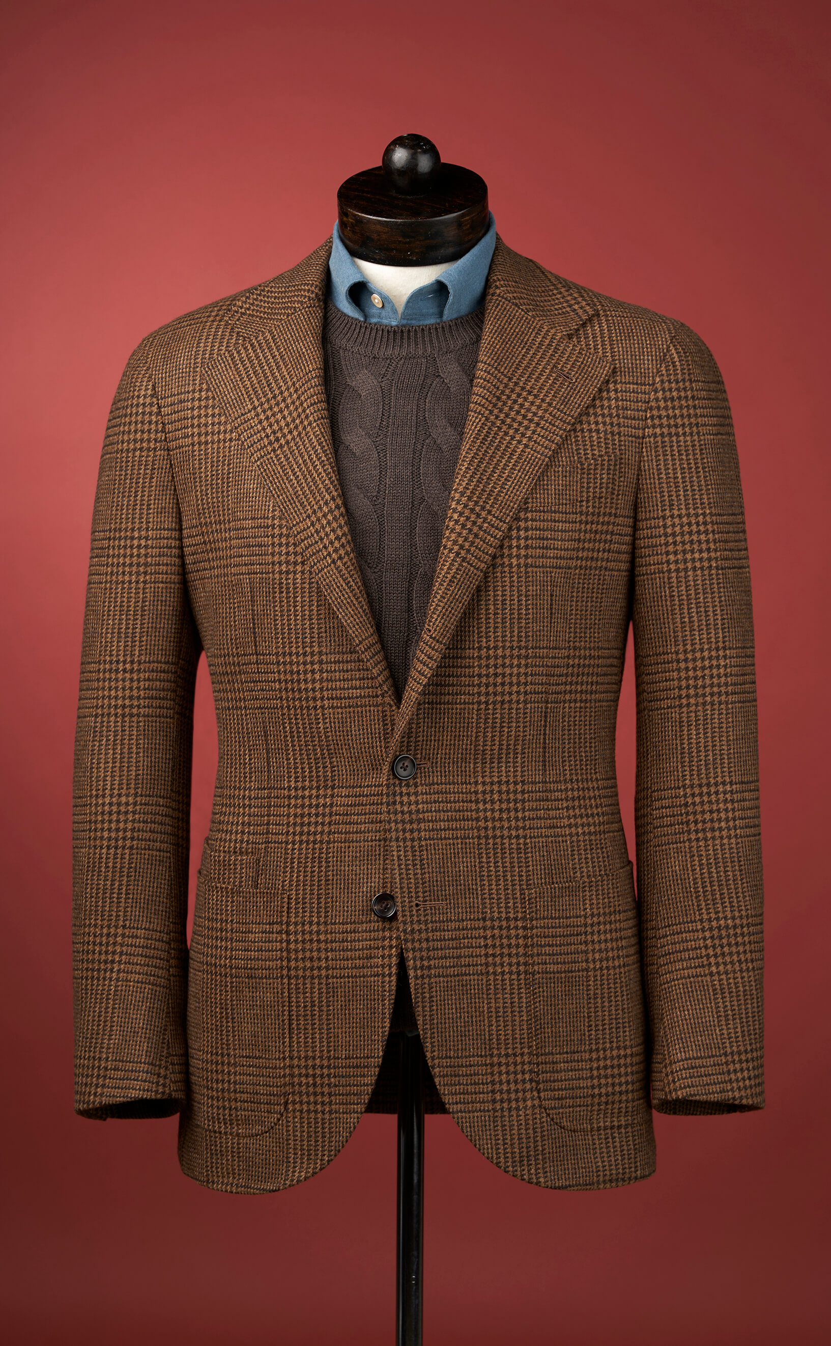 Abraham Moon - Brown Check - Neo Cut | SPIER & MACKAY